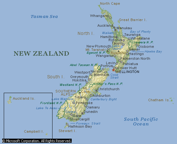 map of new zealand. Map of New Zealand